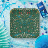 William Morris Blau und Weiße Blumen Pappteller (Party)