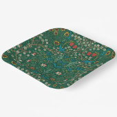 William Morris Blau und Weiße Blumen Pappteller (Gewinkelt)