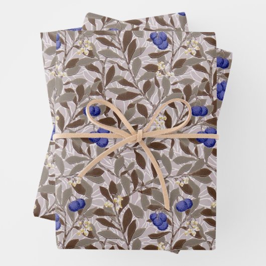 William Morris, Blaubeere Geschenkpapier Set (Beispiel)