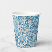 William Morris Blaue Ringelblume Pappbecher (Rückseite)