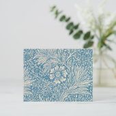 William Morris - Blaue Ringelblume Postkarte (Stehend Vorderseite)