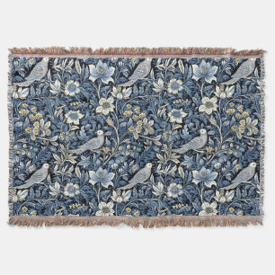 William Morris Blaues Blattmuster Tapete Decke