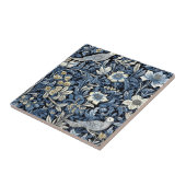 William Morris Blaues Blattmuster Tapete Fliese (Seite)