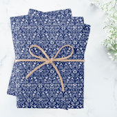 William Morris blaues Packpapier Geschenkpapier Set