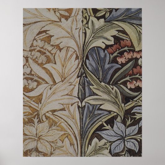 William Morris Blauglocken Botanisch Poster (Vorne)