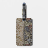 William Morris Blauglocken-Tapetendesign Gepäckanhänger (Rückseite vertikal)