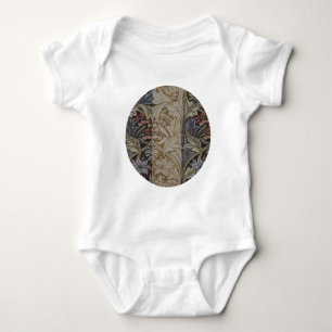 William Morris Blauglockentapete Botanischer Klass Baby Strampler