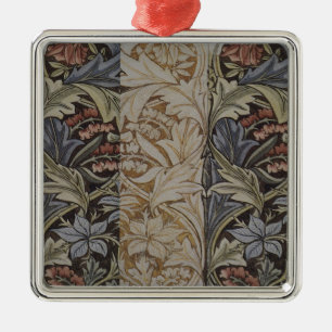 William Morris Blauglockentapete Botanischer Klass Ornament Aus Metall