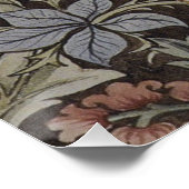 William Morris Blauglockentapete Botanischer Klass Poster (Ecke)