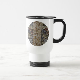William Morris Blauglockentapete Botanischer Klass Reisebecher