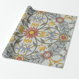 William Morris Bloral Circle Blume Illustration Geschenkpapier