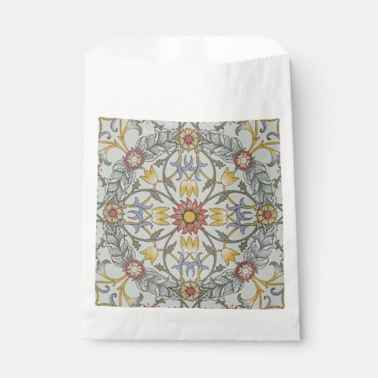 William Morris Bloral Circle Blume Illustration Geschenktütchen (Vorderseite)