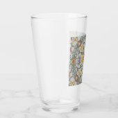 William Morris Bloral Circle Blume Illustration Glas (Rechts)