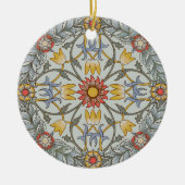 William Morris Bloral Circle Blume Illustration Keramik Ornament (Vorne)