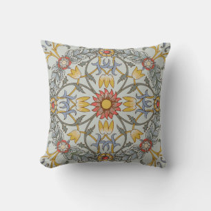 William Morris Bloral Circle Blume Illustration Kissen