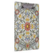 William Morris Bloral Circle Blume Illustration Klemmbrett (Rechts)