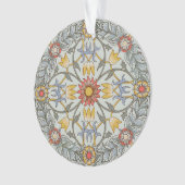 William Morris Bloral Circle Blume Illustration Ornament (Vorderseite)