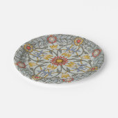 William Morris Bloral Circle Blume Illustration Pappteller (Schrägansicht)