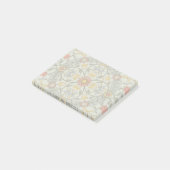William Morris Bloral Circle Blume Illustration Post-it Klebezettel (angewinkelt)
