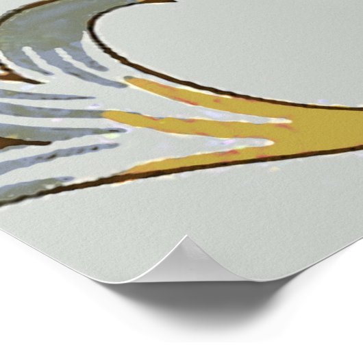 William Morris Bloral Circle Blume Illustration Poster (Ecke)