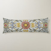 William Morris Bloral Circle Blume Illustration Seitenschläferkissen (Vorderseite)