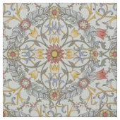 William Morris Bloral Circle Blume Illustration Stoff (Nahaufnahme)