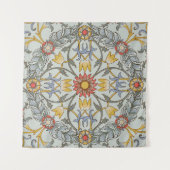 William Morris Bloral Circle Blume Illustration Wandteppich (Vorderseite (Horizontal))