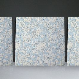 William Morris Blue Art Nouveau Floral Pattern Fliese