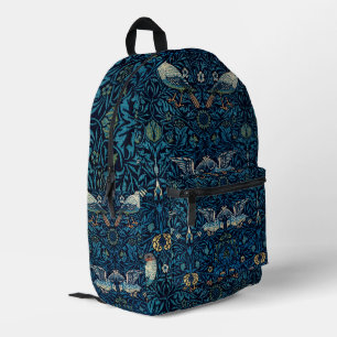 William Morris Blue Birds Floral-Teppich Klassiker Bedruckter Rucksack