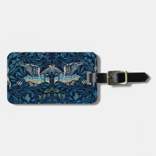 William Morris Blue Birds Floral-Teppich Klassiker Gepäckanhänger