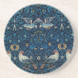 William Morris Blue Birds Floral-Teppich Klassiker Getränkeuntersetzer