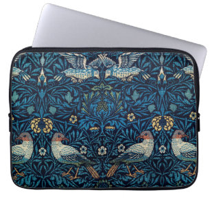 William Morris Blue Birds Floral-Teppich Klassiker Laptopschutzhülle