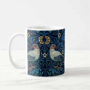 William Morris Blue Birds Floraler Teppich Klassik Kaffeetasse