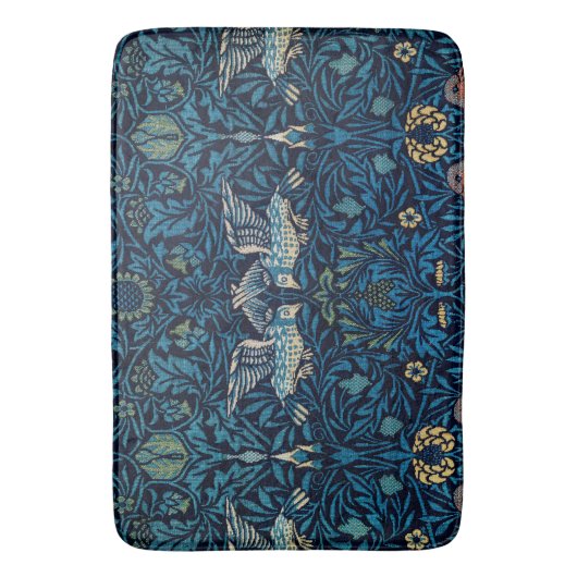 William Morris Blue Birds Tapestry Classic Badematte (Vorderseite Vertikal)