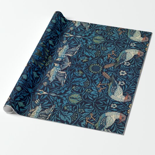 William Morris Blue Birds Tapestry Classic Geschenkpapier (Ungerollt)