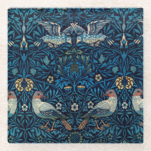 William Morris Blue Birds Tapestry Classic Glasuntersetzer