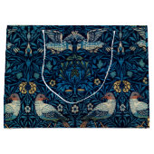 William Morris Blue Birds Tapestry Classic Große Geschenktüte (Vorderseite)