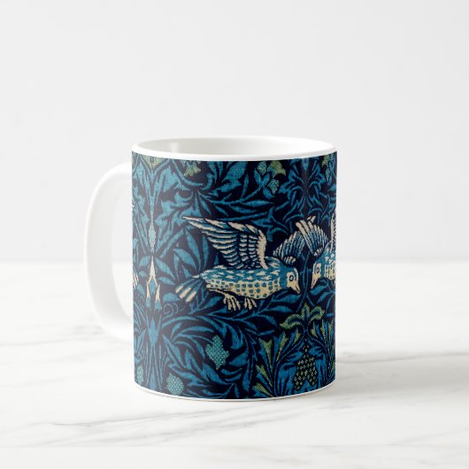 William Morris Blue Birds Tapestry Classic Kaffeetasse (Vorderseite Links)