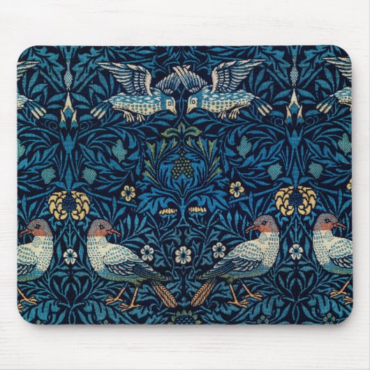 William Morris Blue Birds Tapestry Classic Mousepad (Vorne)