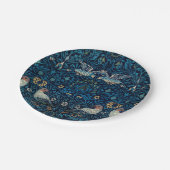 William Morris Blue Birds Tapestry Classic Pappteller (Schrägansicht)