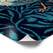 William Morris Blue Birds Tapestry Classic Poster (Ecke)