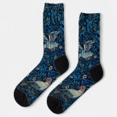 William Morris Blue Birds Tapestry Classic Socken (Linkes Detail)