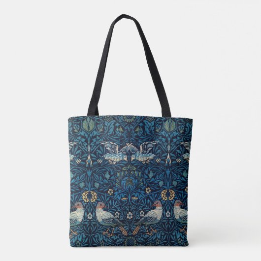 William Morris Blue Birds Tapestry Classic Tasche (Rückseite)