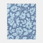 William Morris Blue Floral Design Fleecedecke (Vorderseite)