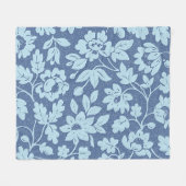 William Morris Blue Floral Design Fleecedecke (Vorderseite (Horizontal))