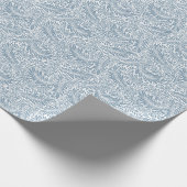 William Morris Blue Floral Larkspur Muster Geschenkpapier (Ecke)