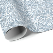 William Morris Blue Floral Larkspur Muster Geschenkpapier (Rolleneckpunkt)