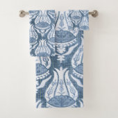 William Morris Blue Floral Pattern Classic Badhandtuch Set (Insitu)