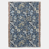 William Morris Blue Foliage Muster Wallpaper Decke (Vorderseite Vertikal)
