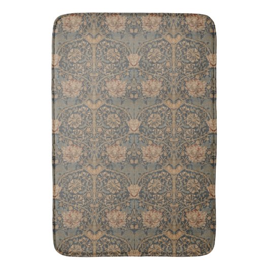 William Morris: Blue Honeysuckle Bath Mat Badematte (Vorderseite Vertikal)